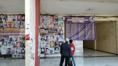 keluarga korban Tragedi Kanjuruhan mengunjungi gate 13 (Foto : Oky Novianton)