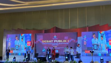 Debat Publik Pertama KPU Kota Malang di Hotel Grand Mercure Malang Mirama. (Foto :Dwi Putri SA)