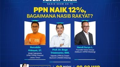 Idjen Talk edisi 29 November 2024,"PPN Naik 12 Persen, Bagaimana Nasib Rakyat?"