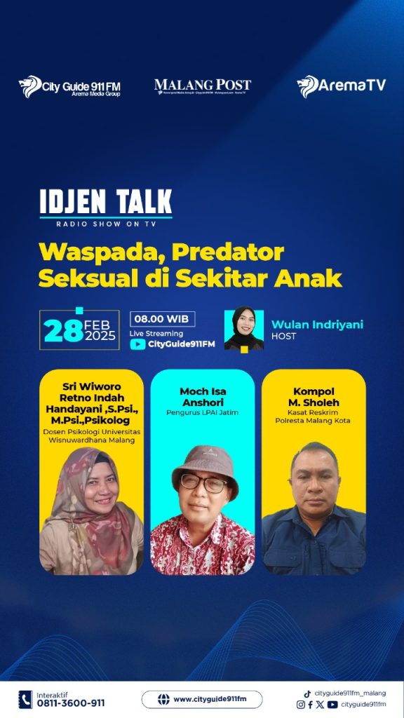 Idjen Talk edisi 28 Februari 2025, "Waspada, Predator Seksual di Sekitar Anak"