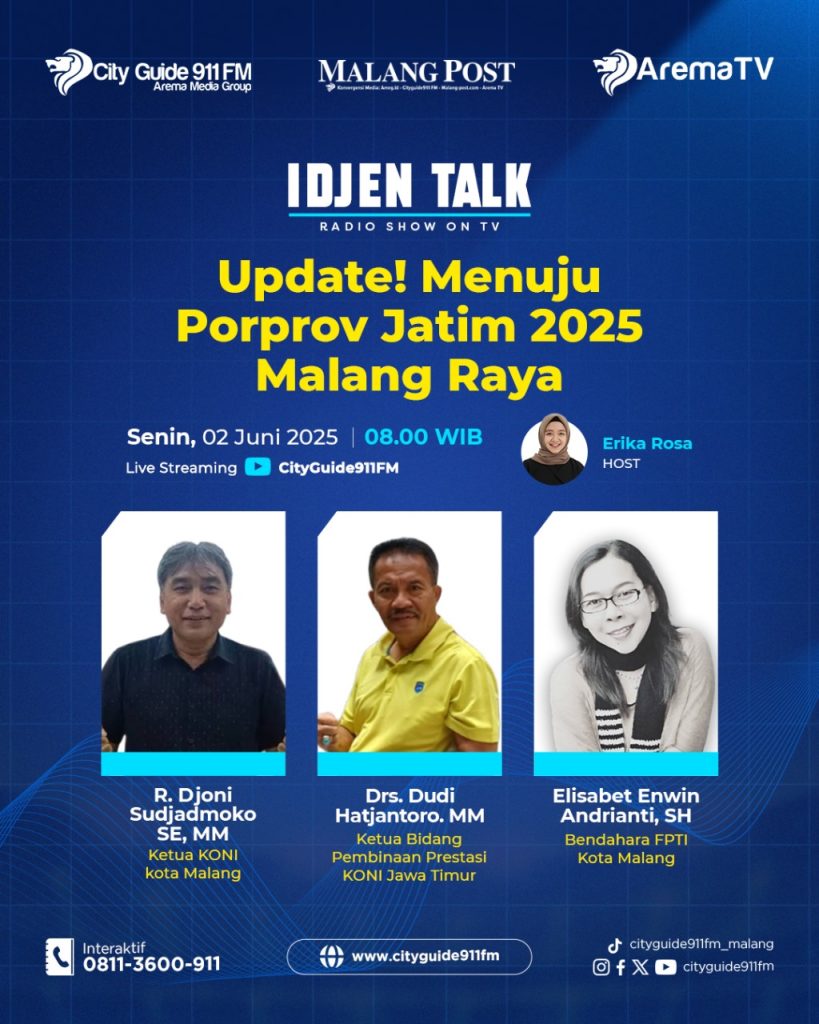 Idjen Talk edisi 2 Juni 2025,"Menuju Porprov Jatim IX 2025 Malang Raya"