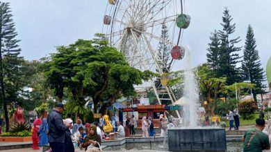Bianglala yang ada di Alun-alun Kota Batu. (Foto: Istimewa)